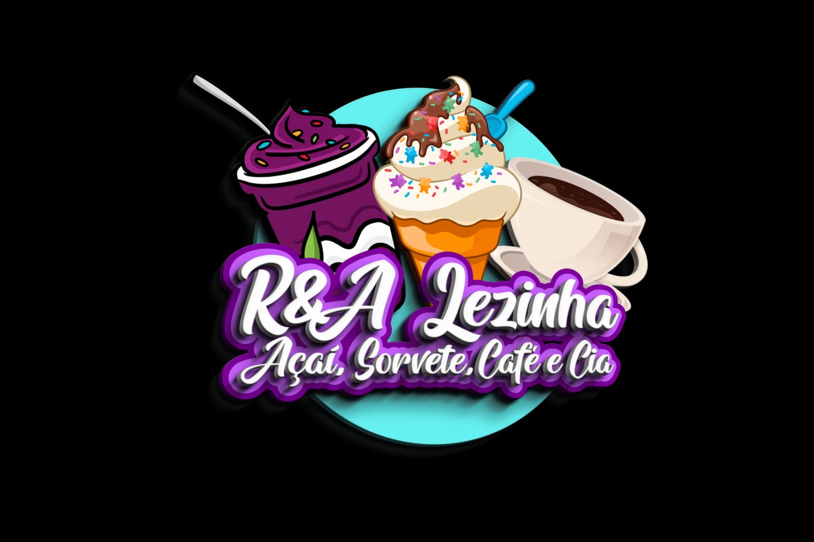 Logo de R&A Lezinha Sorveteria e Açaíteria